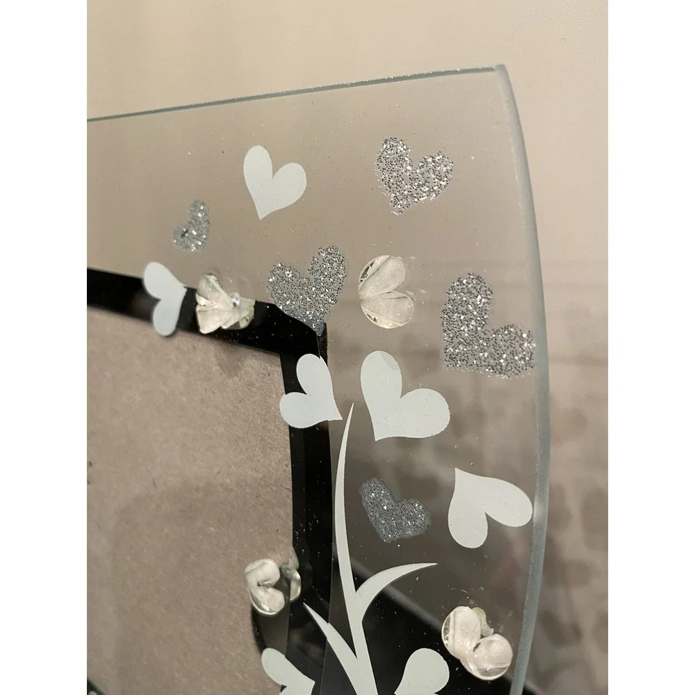 Vintage Italian Glass Photo Frame Claraluna 8